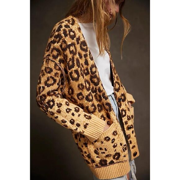 New FREE PEOPLE State Side Cardigan sz Large - Picture 2 of 12